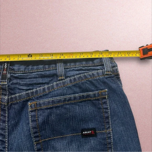 ariat fr m3 loose jeans men’s 40x32 blue denim baggy workwear - Picture 6 of 6